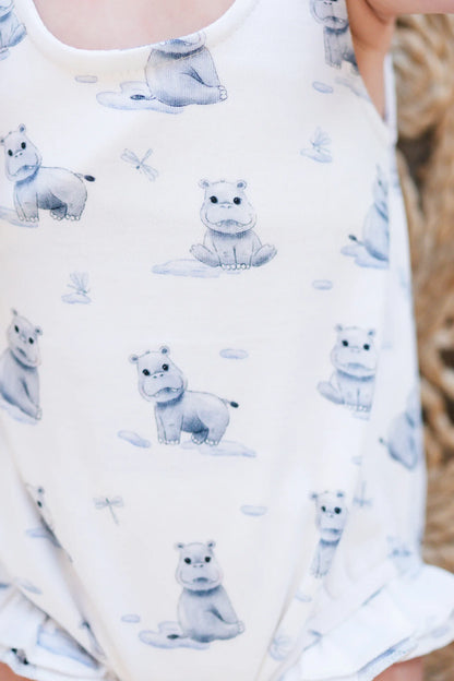 BABY HIPPO BOWTIE BUBBLE