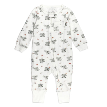 BABY ELEPHANT FOOTLESS ROMPER