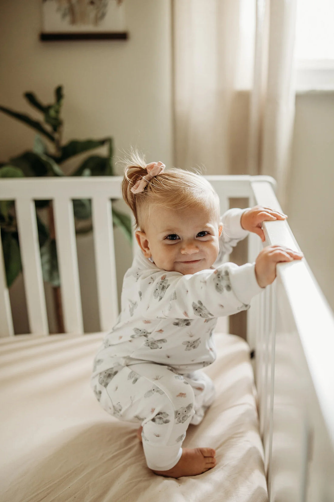 BABY ELEPHANT FOOTLESS ROMPER