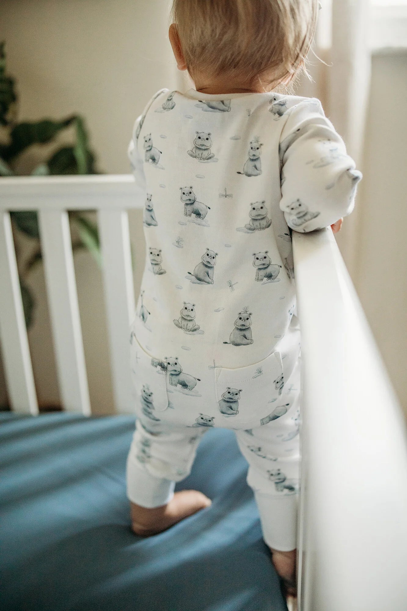 BABY HIPPO FOOTLESS ROMPER