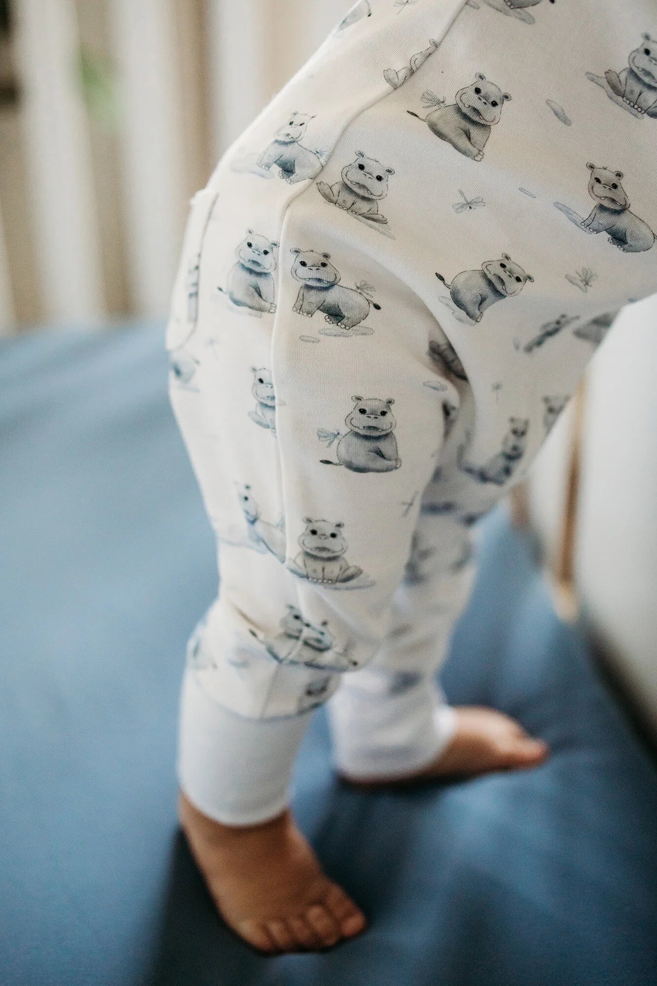 BABY HIPPO FOOTLESS ROMPER