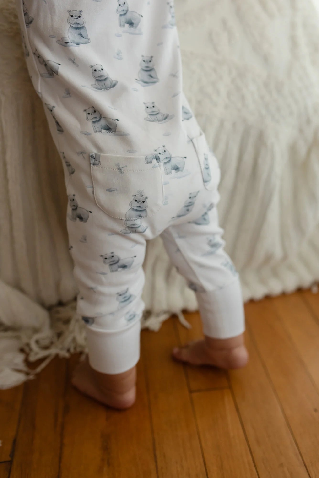 BABY HIPPO FOOTLESS ROMPER