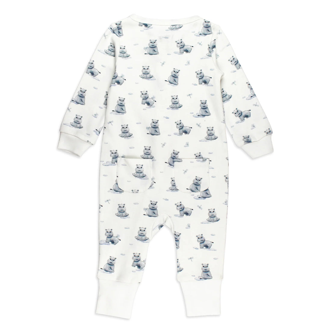 BABY HIPPO FOOTLESS ROMPER