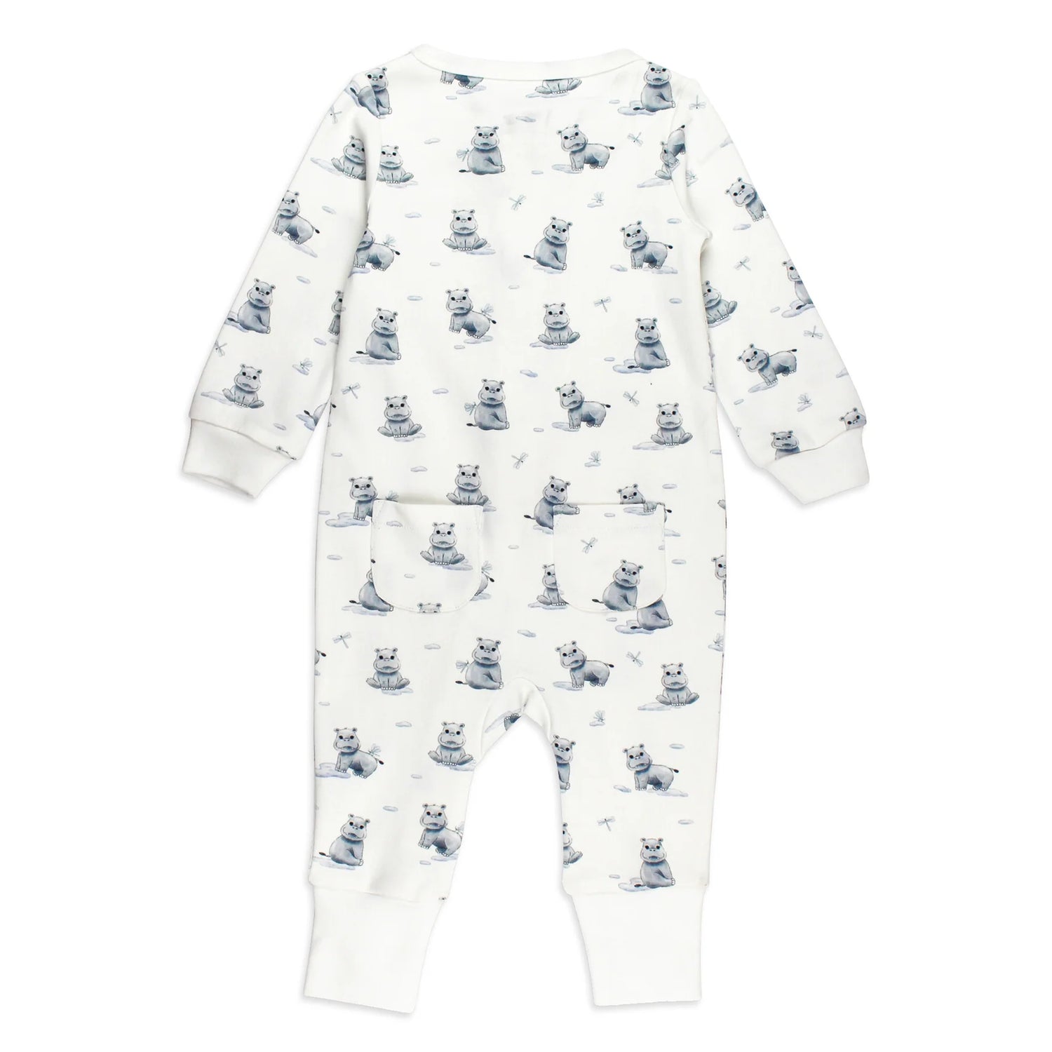 BABY HIPPO FOOTLESS ROMPER