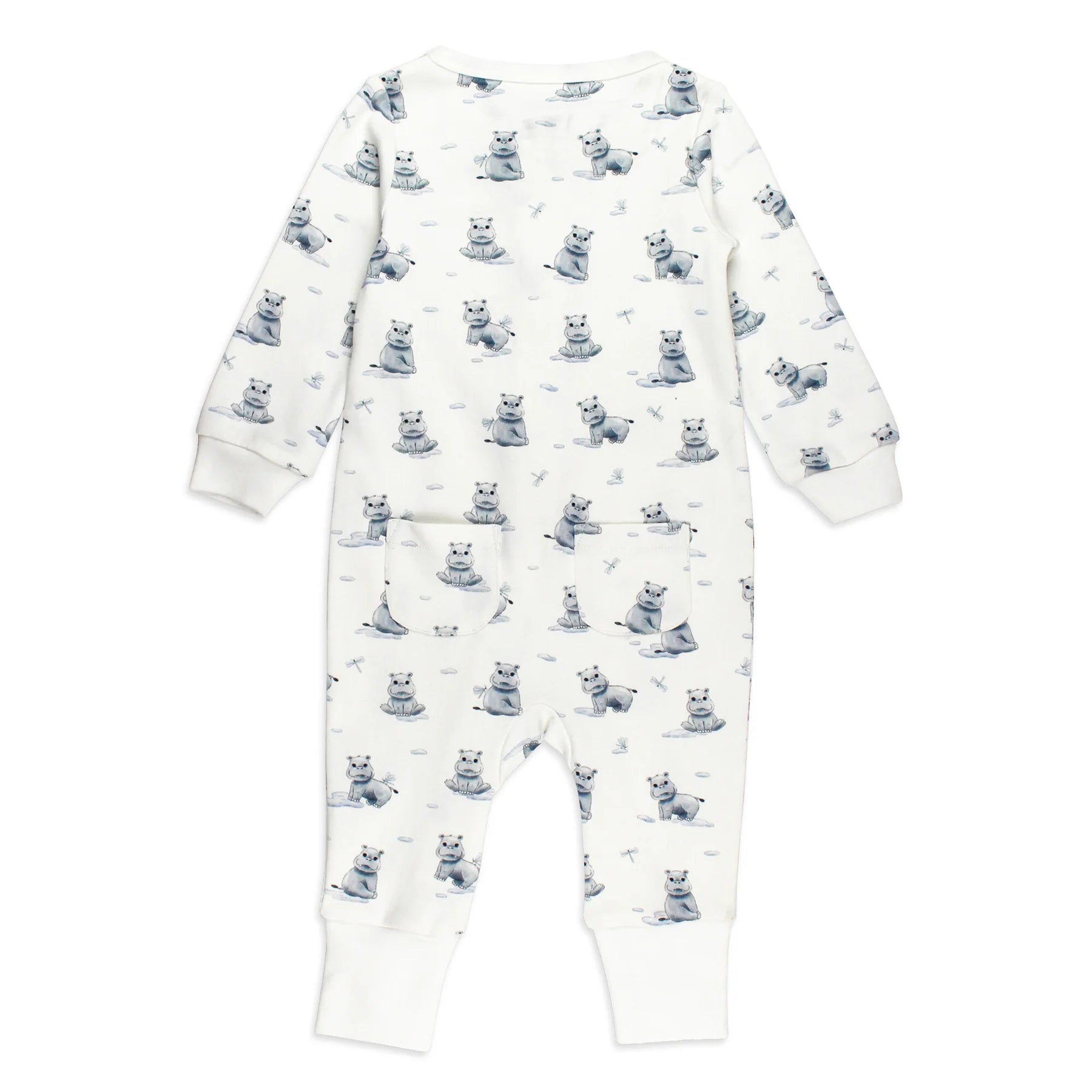 BABY HIPPO FOOTLESS ROMPER