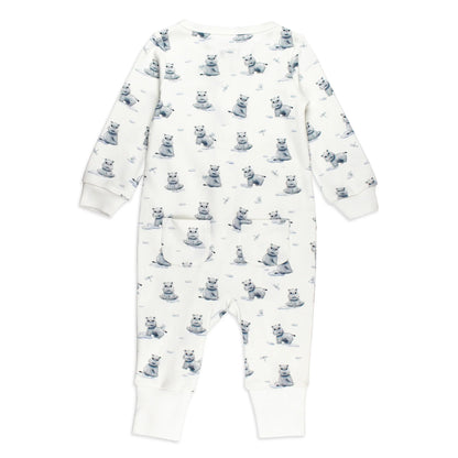 BABY HIPPO FOOTLESS ROMPER