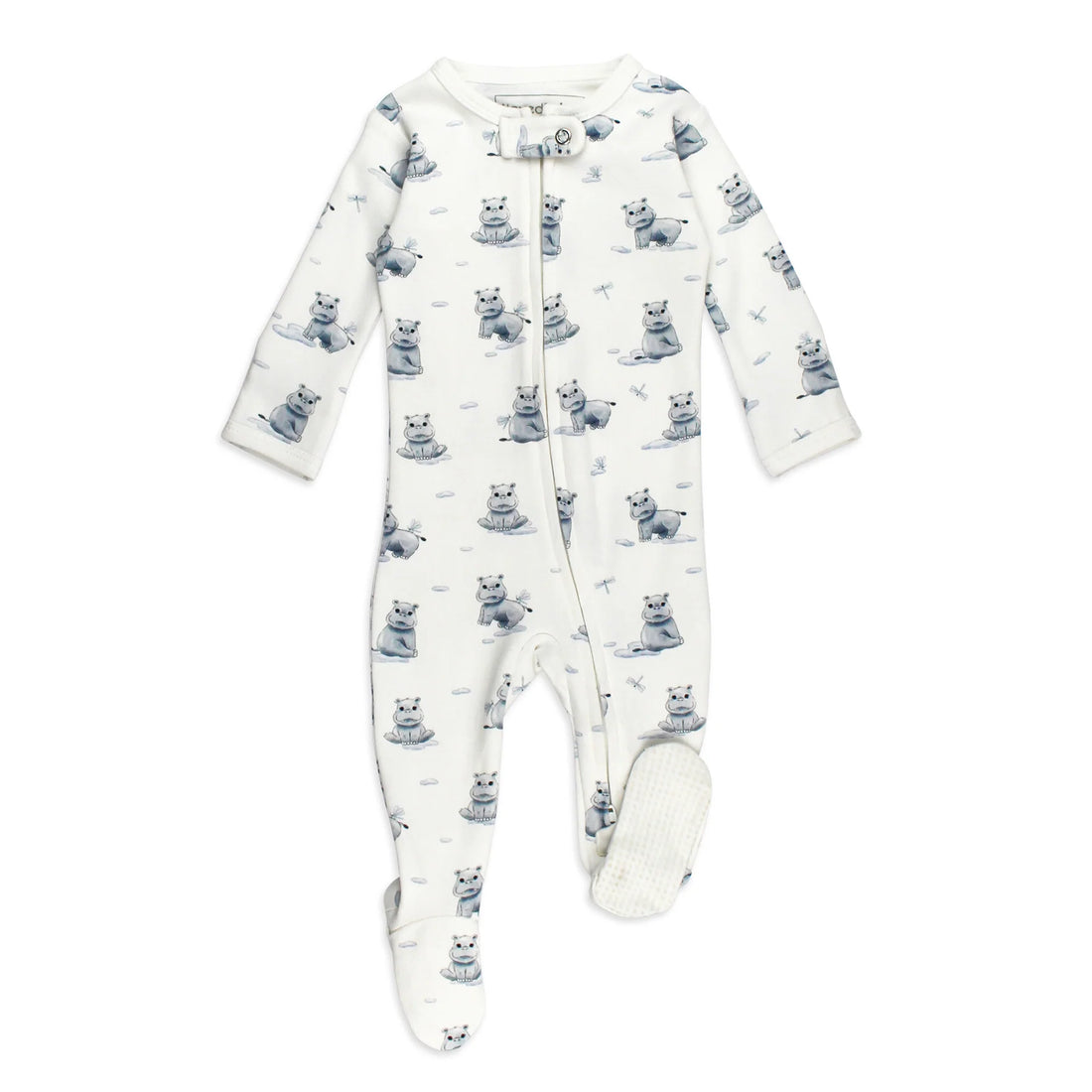 BABY HIPPO ONESIE - ORGANIC COTTON