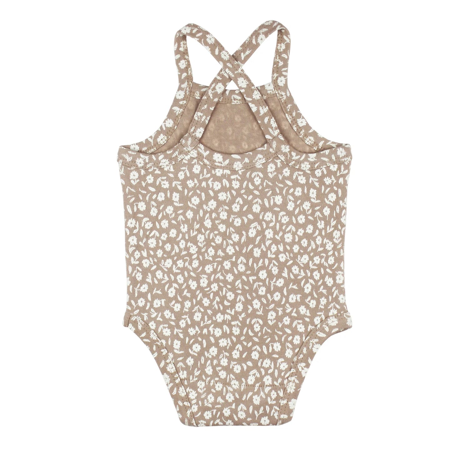 OATMEAL DITSY FLORAL CRISS CROSS BLOOMER SET