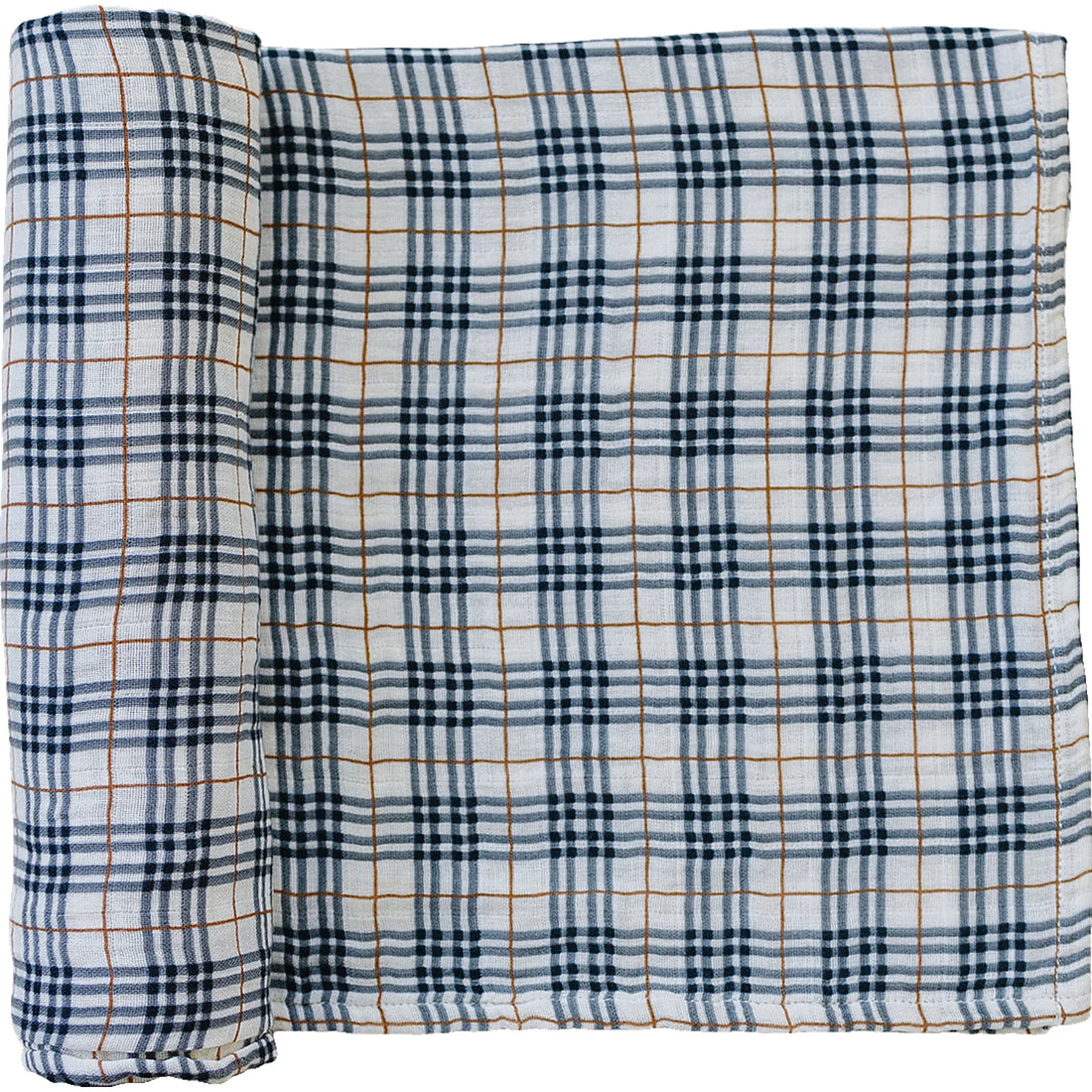 VINTAGE PLAID SWADDLE BLANKET