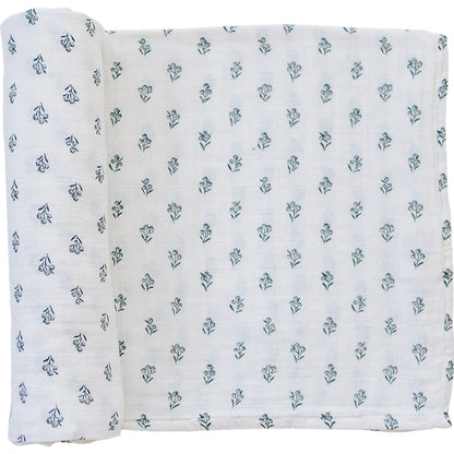 CREAM BERRY MUSLIN SWADDLE BLANKET