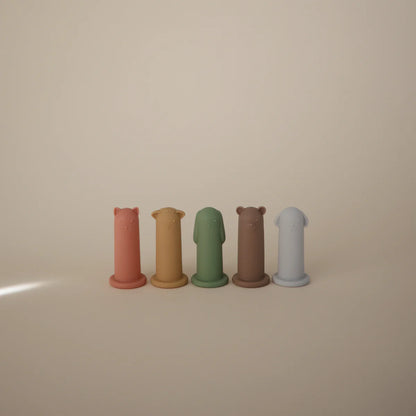 SILICONE ANIMAL FINGER PUPPETS