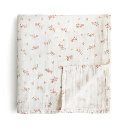 ORGANIC COTTON MUSLIN SWADDLE BLANKET - PRINT