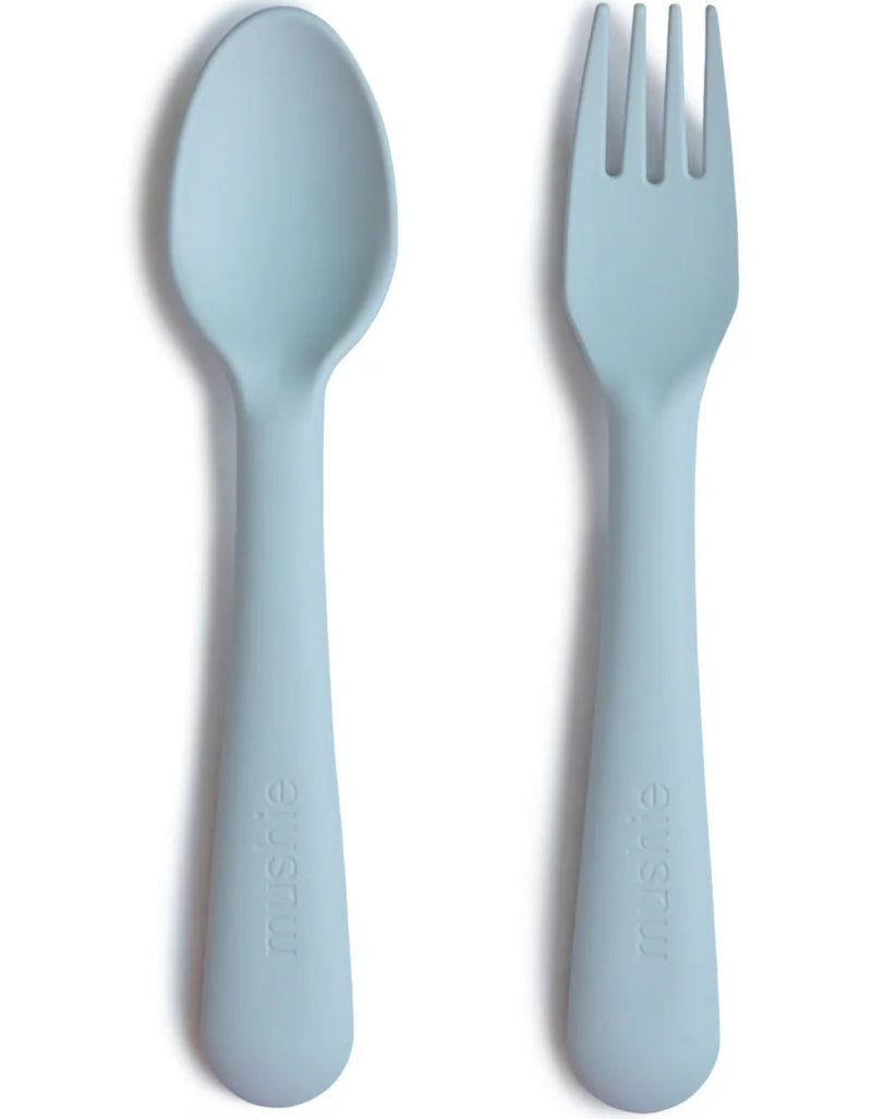 SILICONE SPOON + FORK SET