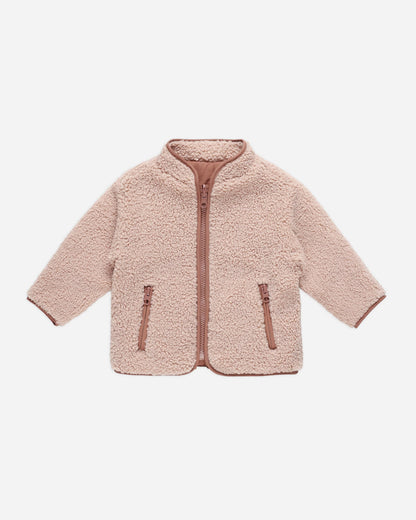 BLUSH SHEARLING JACKET