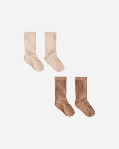 SHELL + ROSE SOCK SET