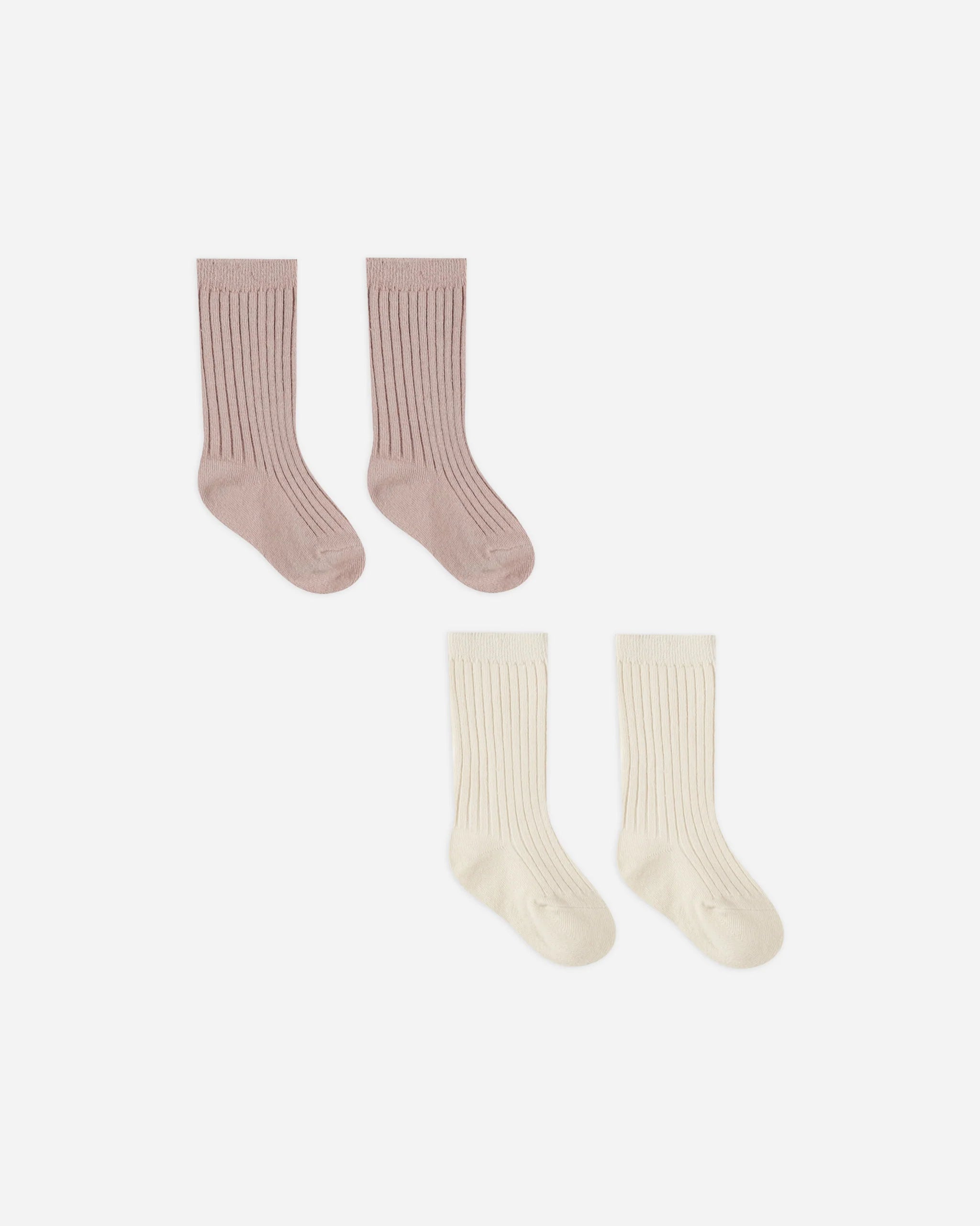 MAUVE + IVORY SOCK SET