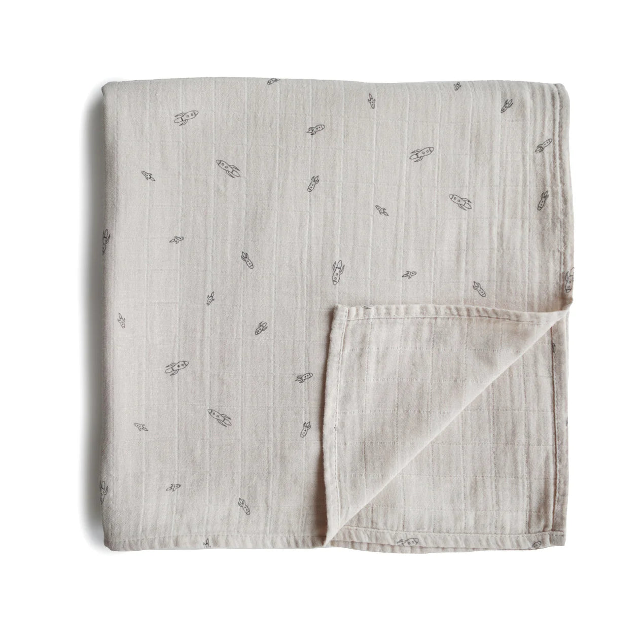 ORGANIC COTTON MUSLIN SWADDLE BLANKET - PRINT