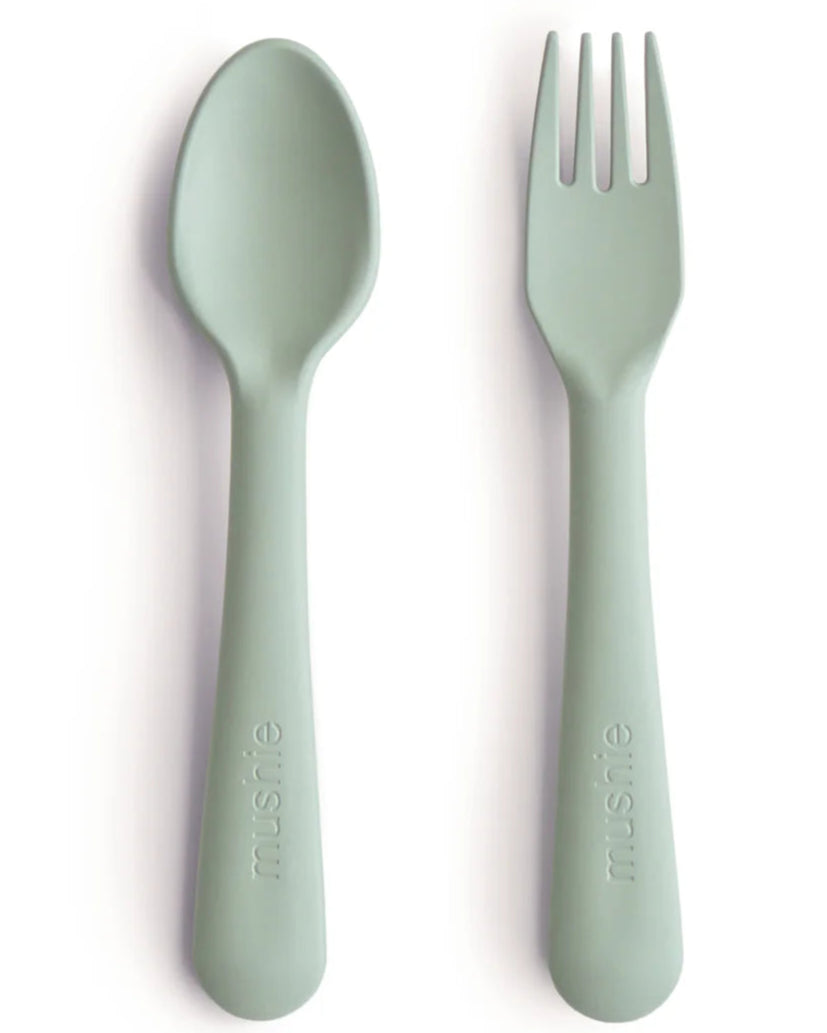 SILICONE SPOON + FORK SET