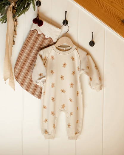 GINGERBREAD RAGLAN JUMPSUIT