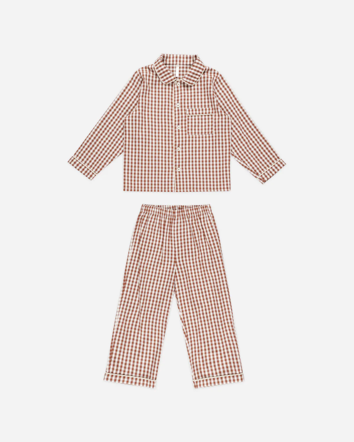 BRICK GINGHAM LONG SLEEVE PJS