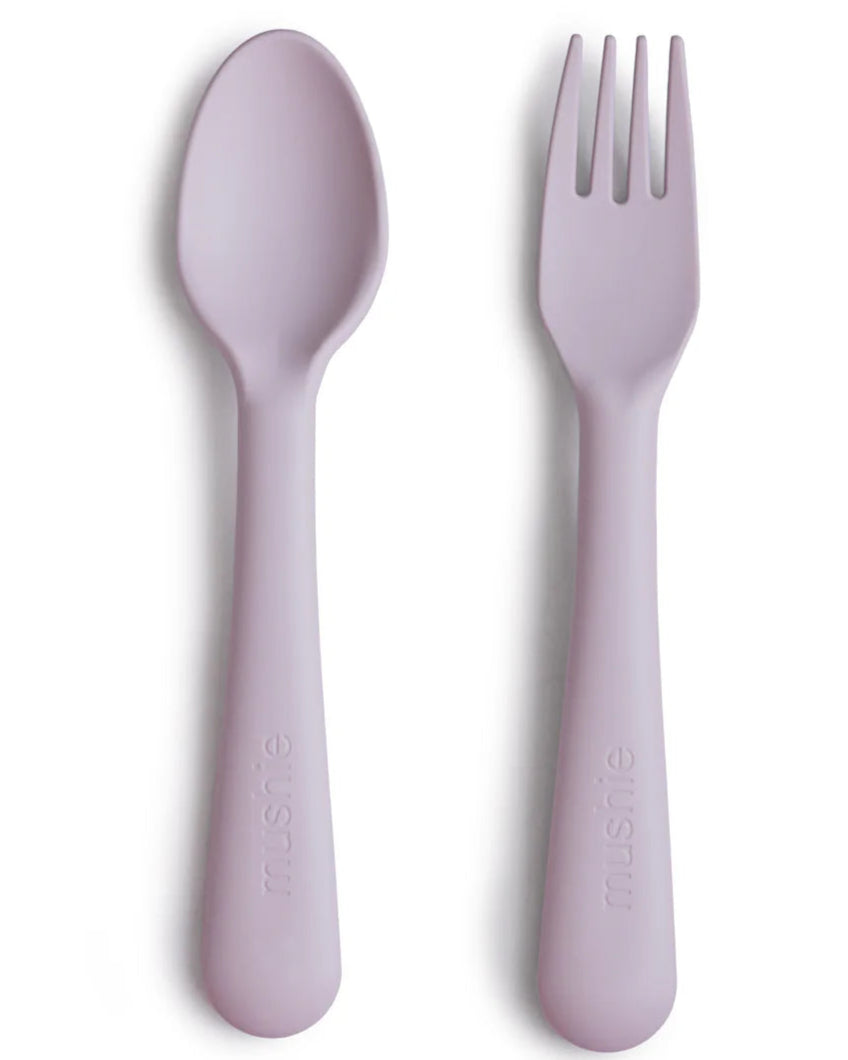 SILICONE SPOON + FORK SET