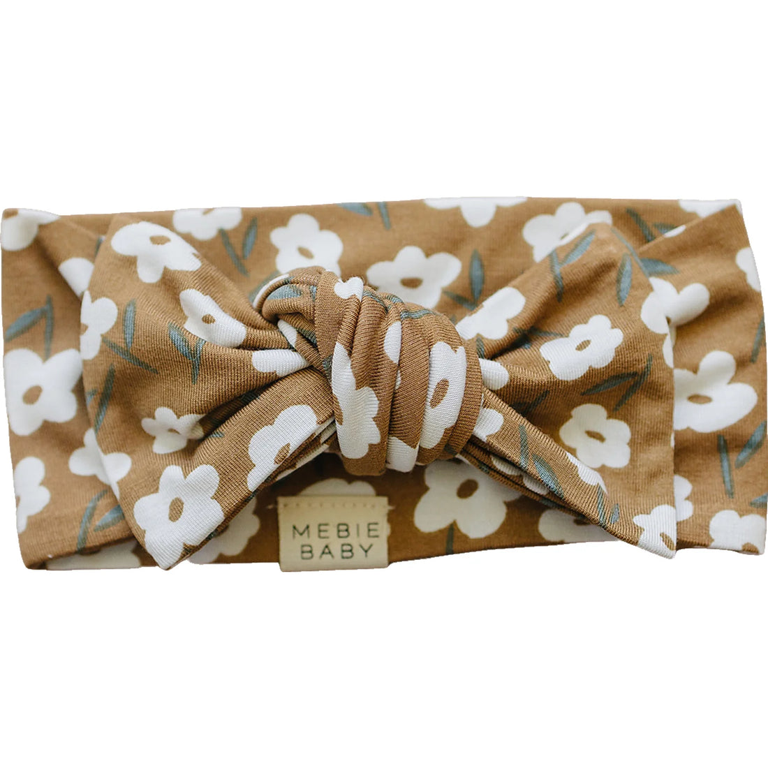 MUSTARD FLORAL BAMBOO HEAD WRAP