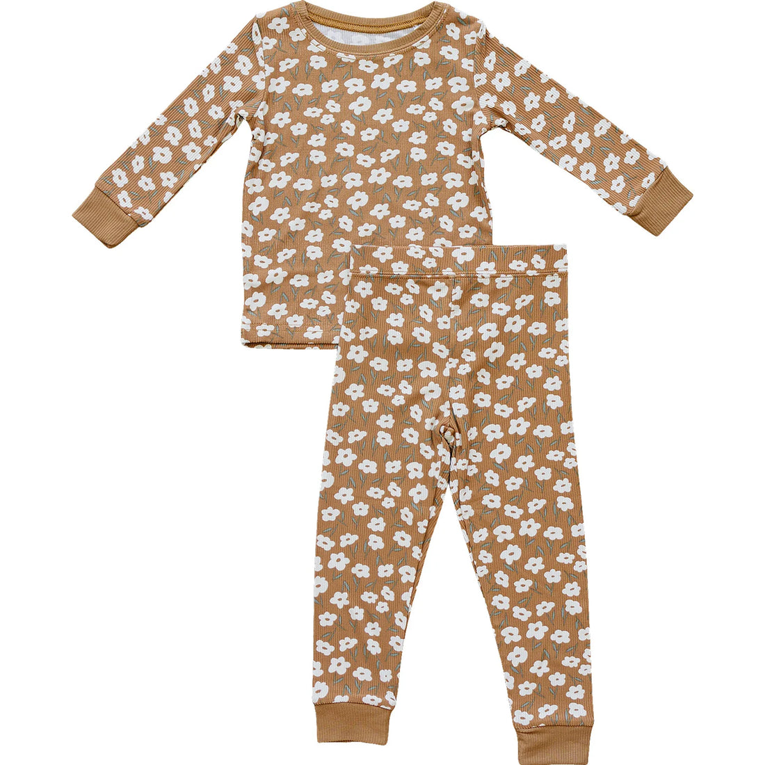 MUSTARD FLORAL BAMBOO COZY SET