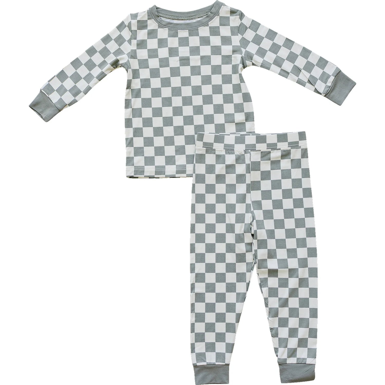 GREEN CHECKERED BAMBOO COZY SET