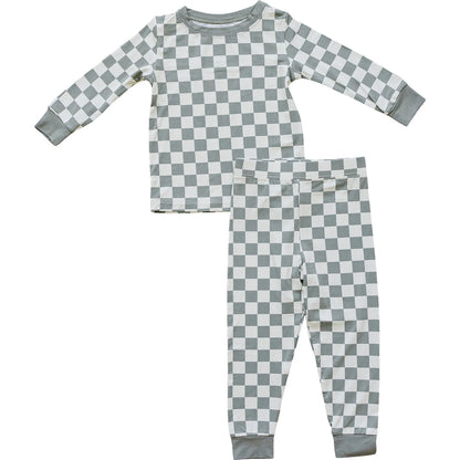GREEN CHECKERED BAMBOO COZY SET