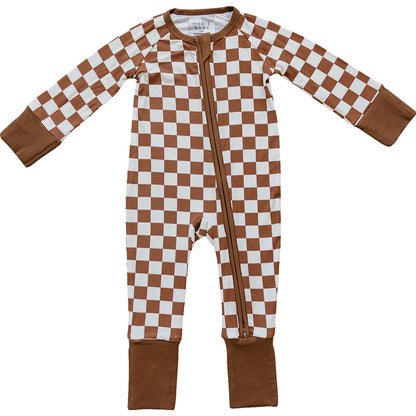RUST CHECKERED BAMBOO SLEEPER