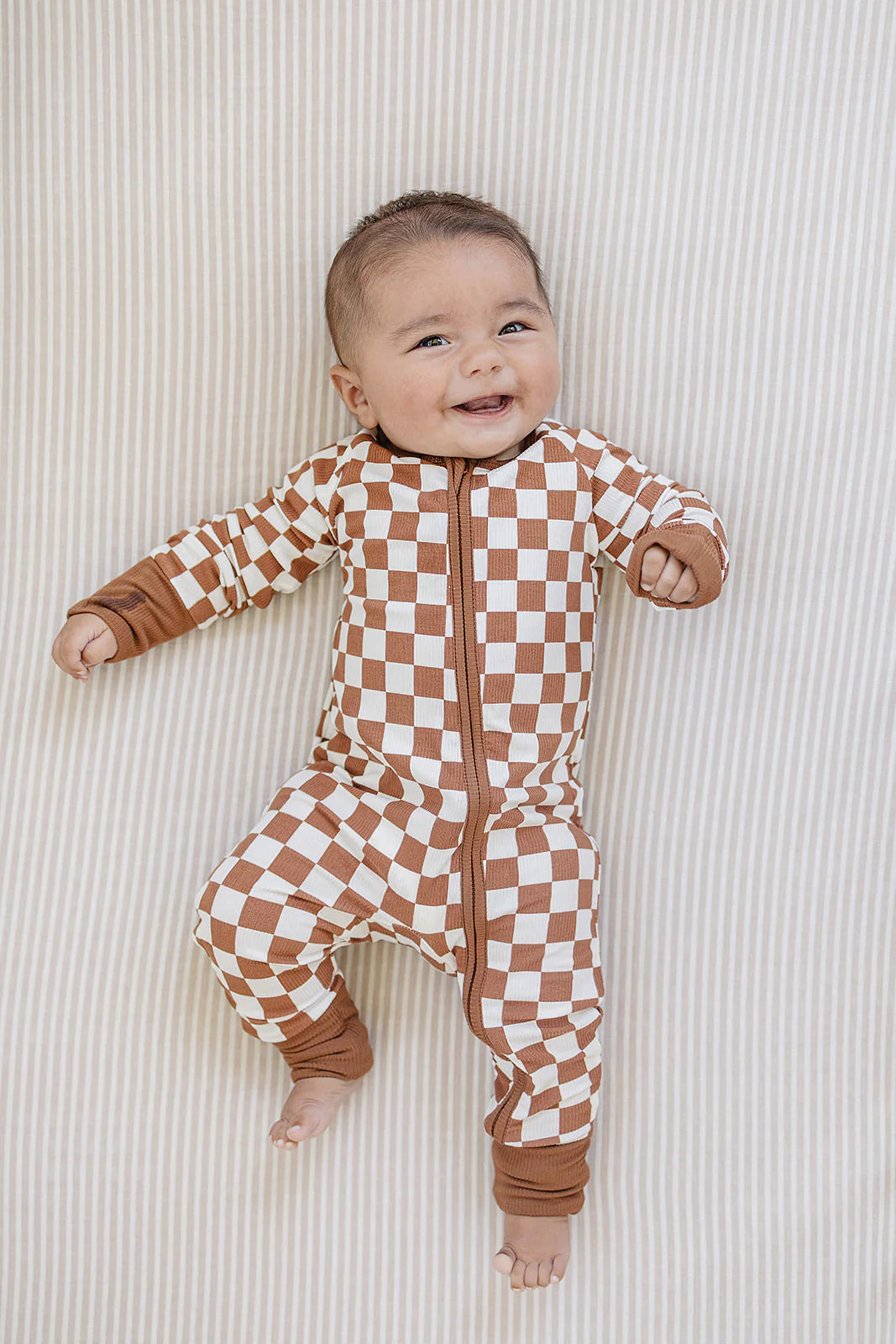 RUST CHECKERED BAMBOO SLEEPER