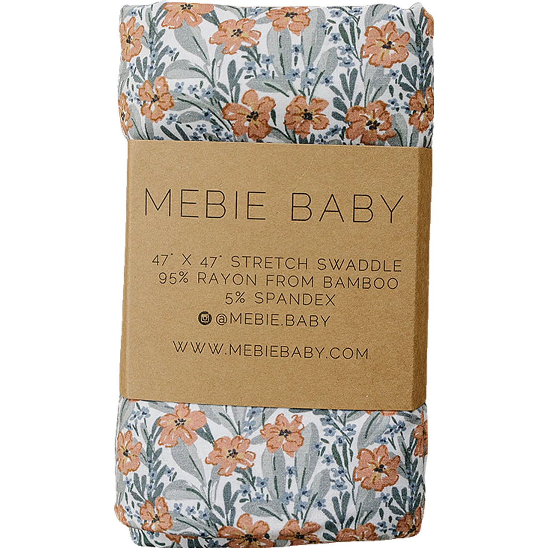 DAINTY FLORAL BAMBOO SWADDLE