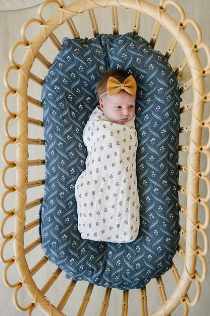 CREAM BERRY MUSLIN SWADDLE BLANKET