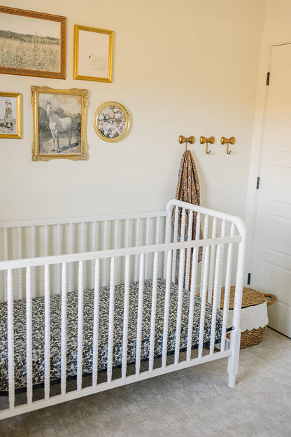 LIBERTY FLORAL MUSLIN CRIB SHEET
