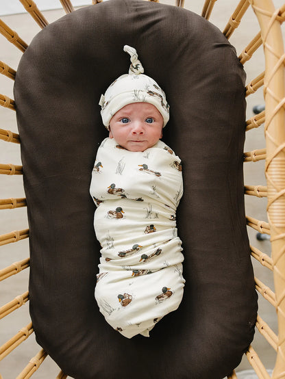 DUCKS BAMBOO STRETCH SWADDLE