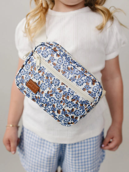 COTTAGE BLUE FLORAL FANNY PACK
