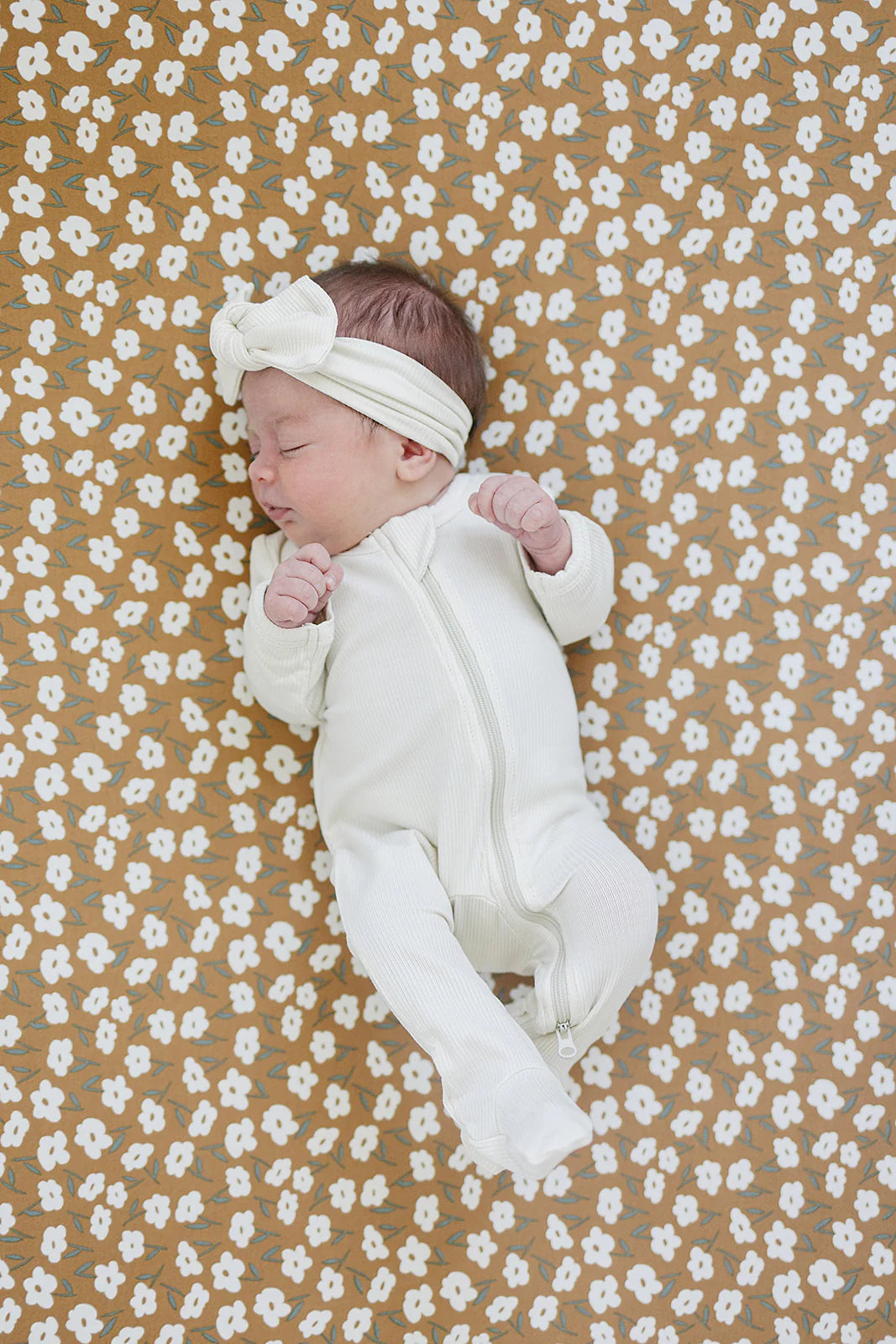 CREAM RIBBED BAMBOO HEAD WRAP