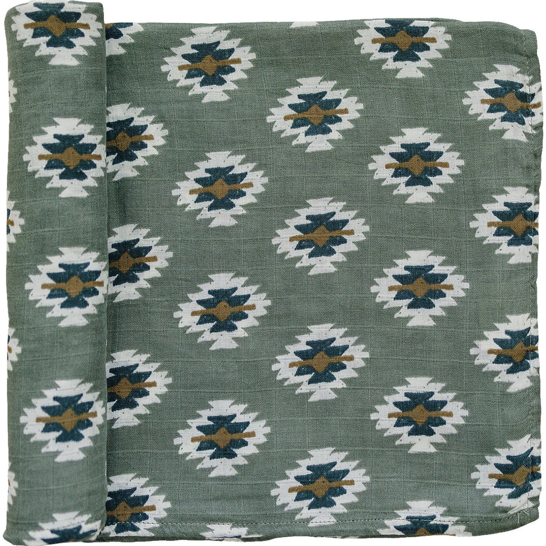 SOUTHWEST AZTEC MUSLIN SWADDLE BLANKET