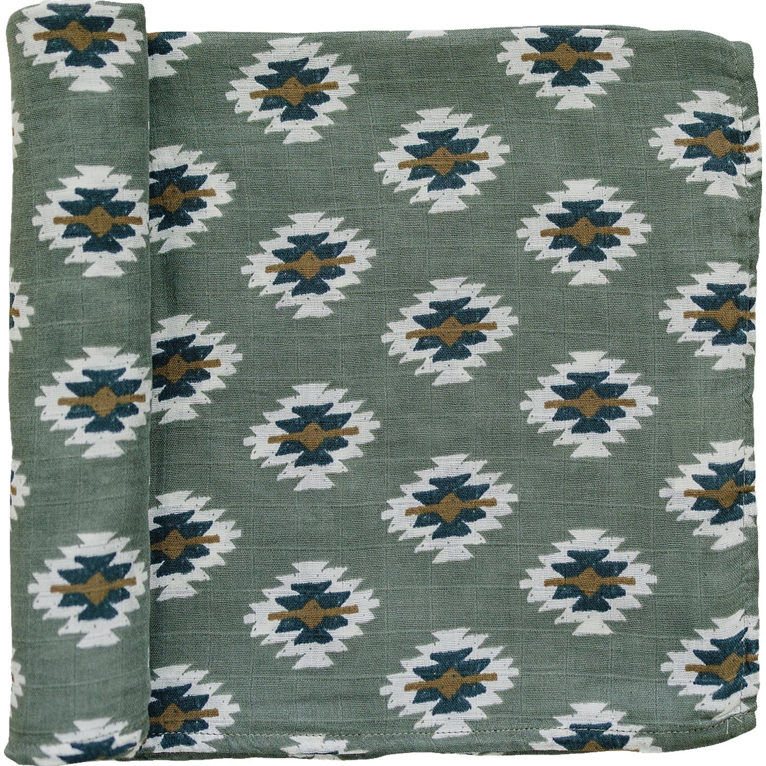 SOUTHWEST AZTEC MUSLIN SWADDLE BLANKET