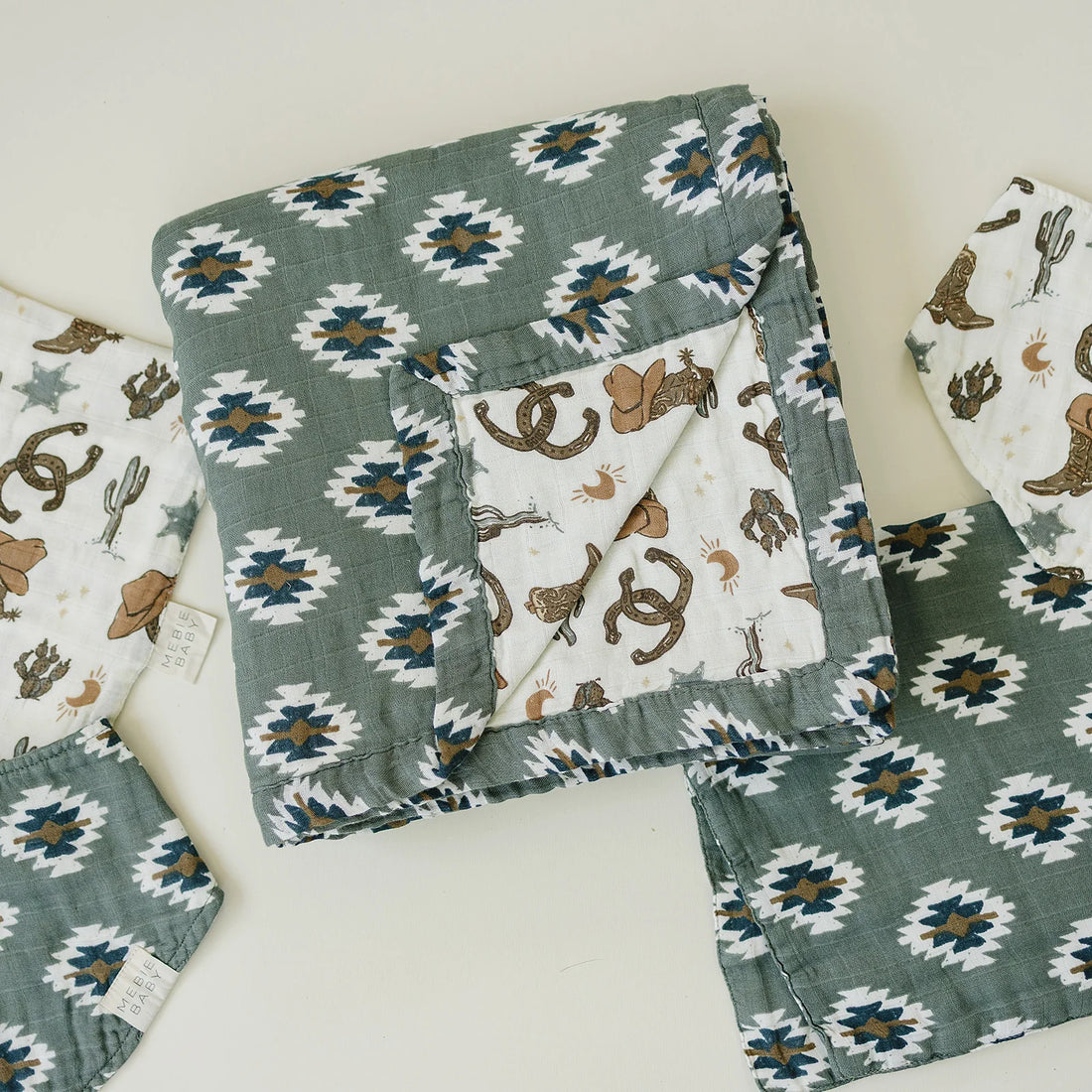 SOUTHWEST AZTEC + OUTLAW COWBOY MUSLIN QUILT