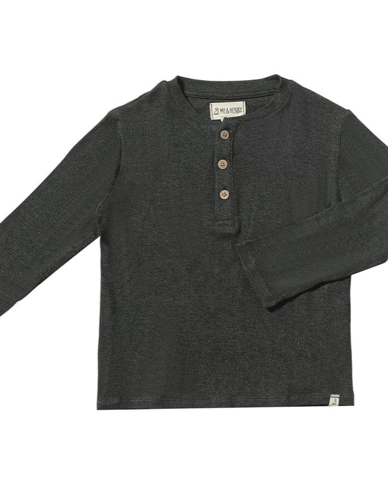 ADAMS RIBBED HENLEY LONG SLEEVE