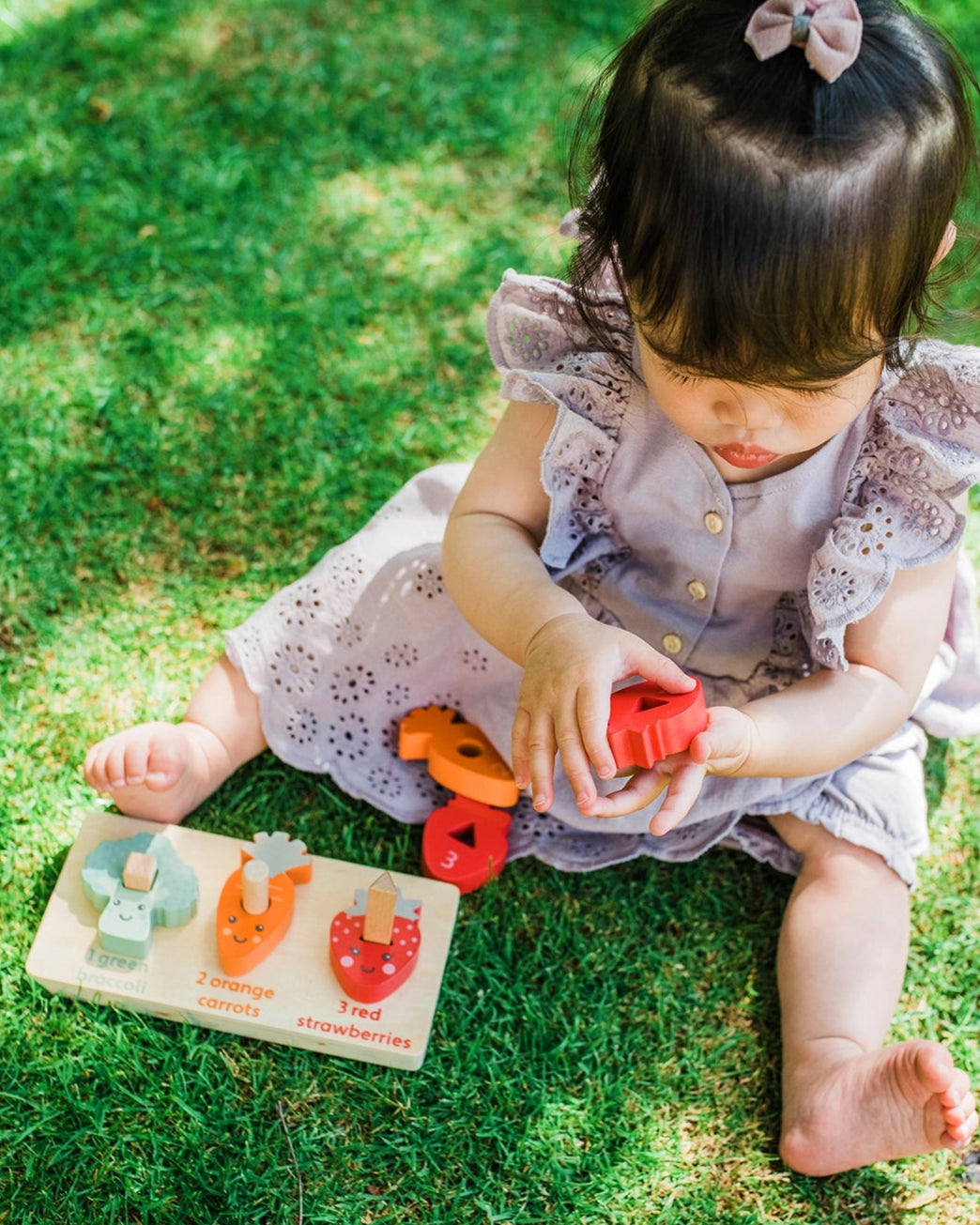 COUNTING WOODEN VEGGIES