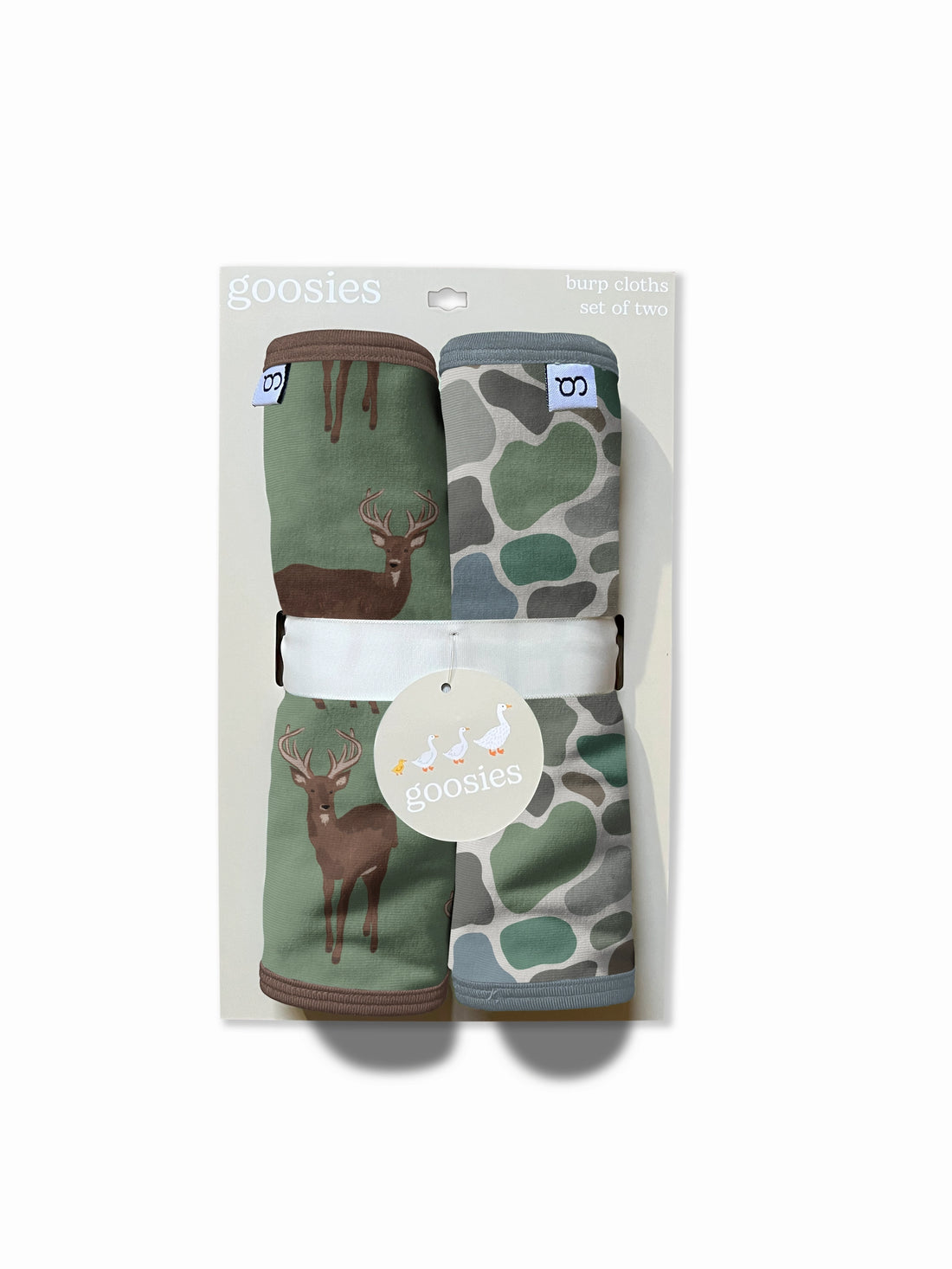 DEER + CAMO BURP CLOTH SET
