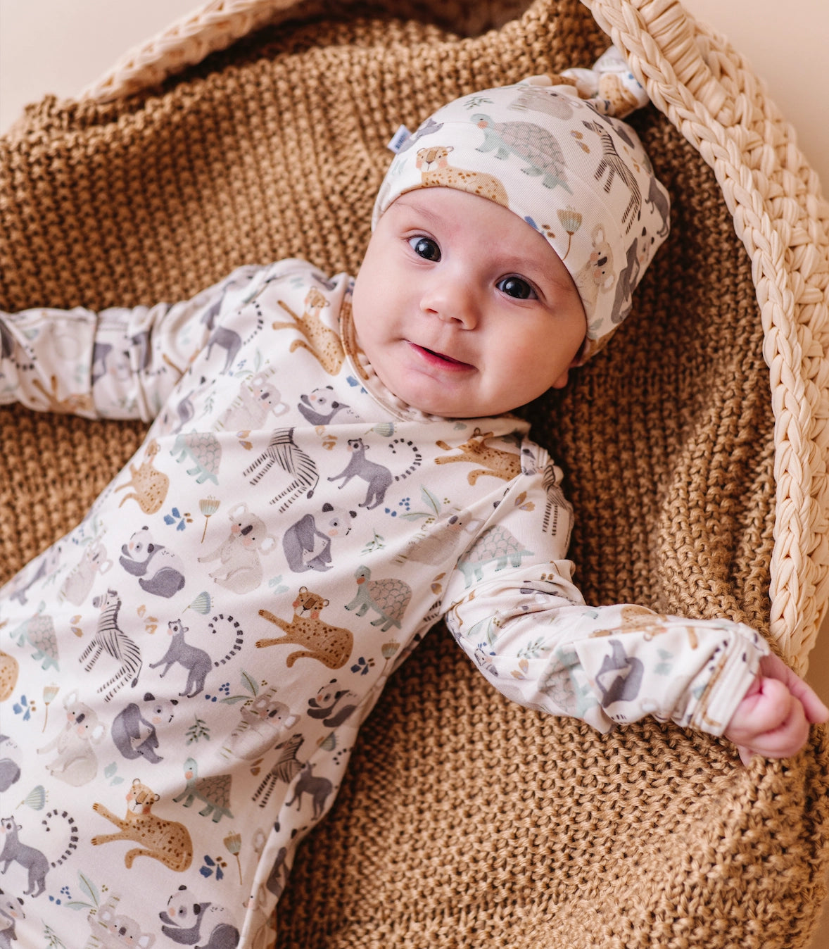 SAFARI FRIEND KNOTTED GOWN