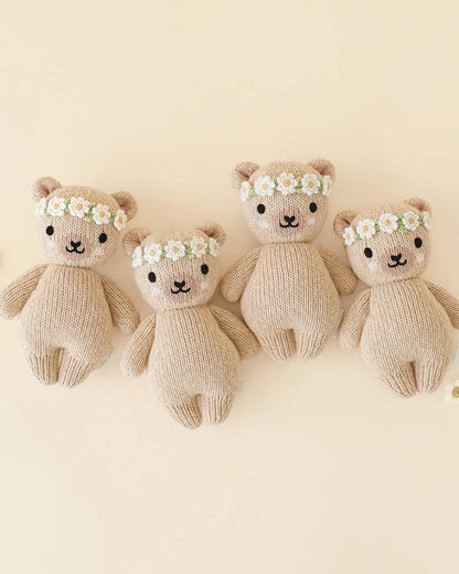 CROCHET FLORAL BABY HONEY BEAR