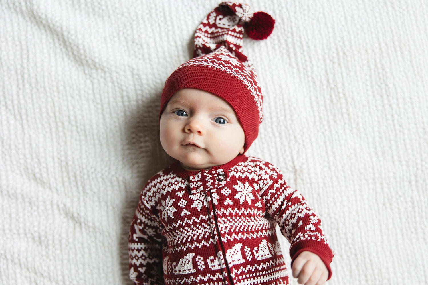 HOLIDAY ZIPPER FOOTIE SET - SANTA&