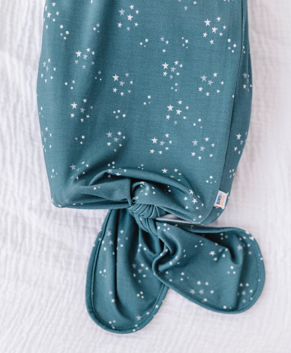 STARLIT SKY KNOTTED GOWN + HAT SET