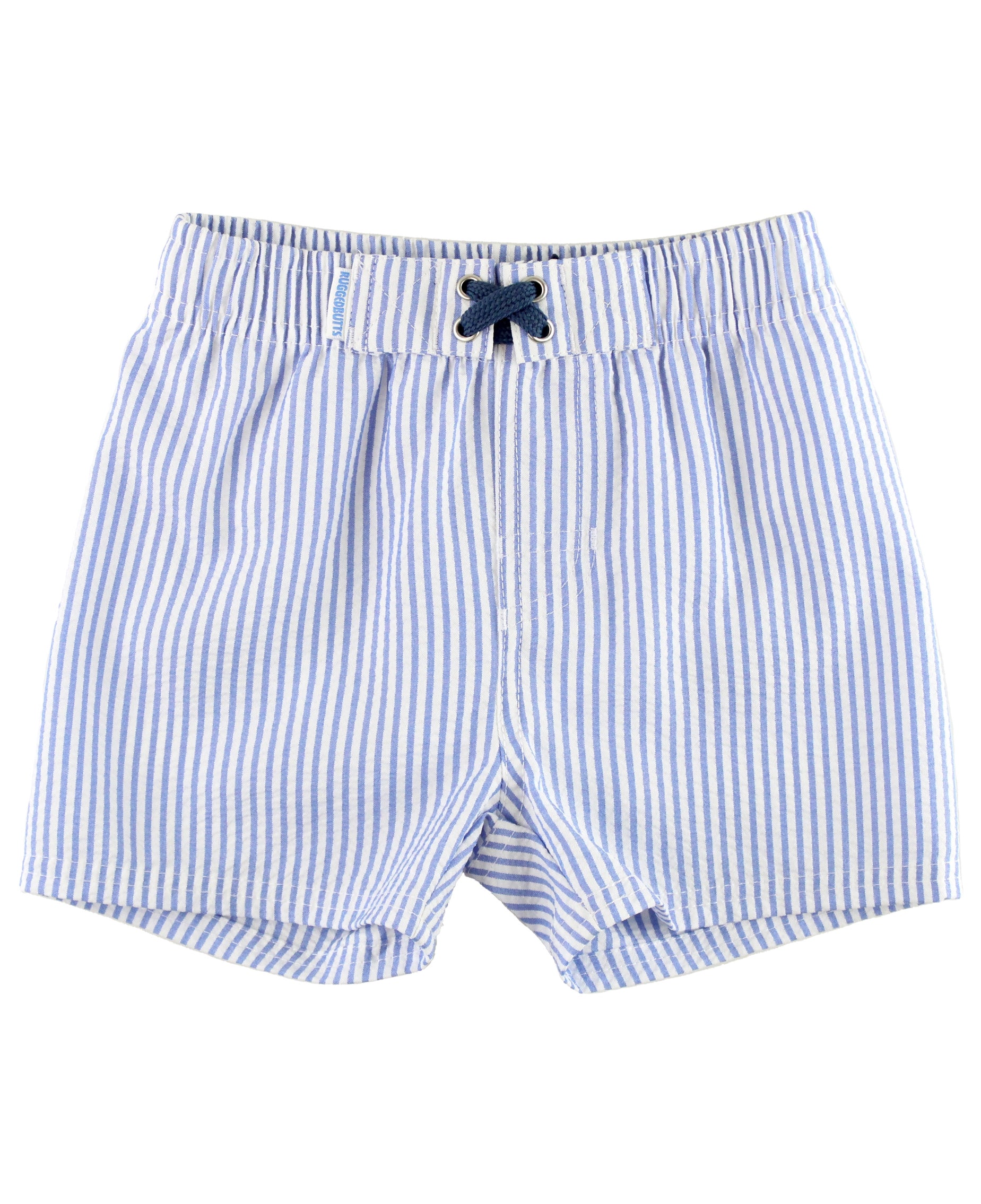 PERIWINKLE SEERSUCKER SWIM TRUNKS