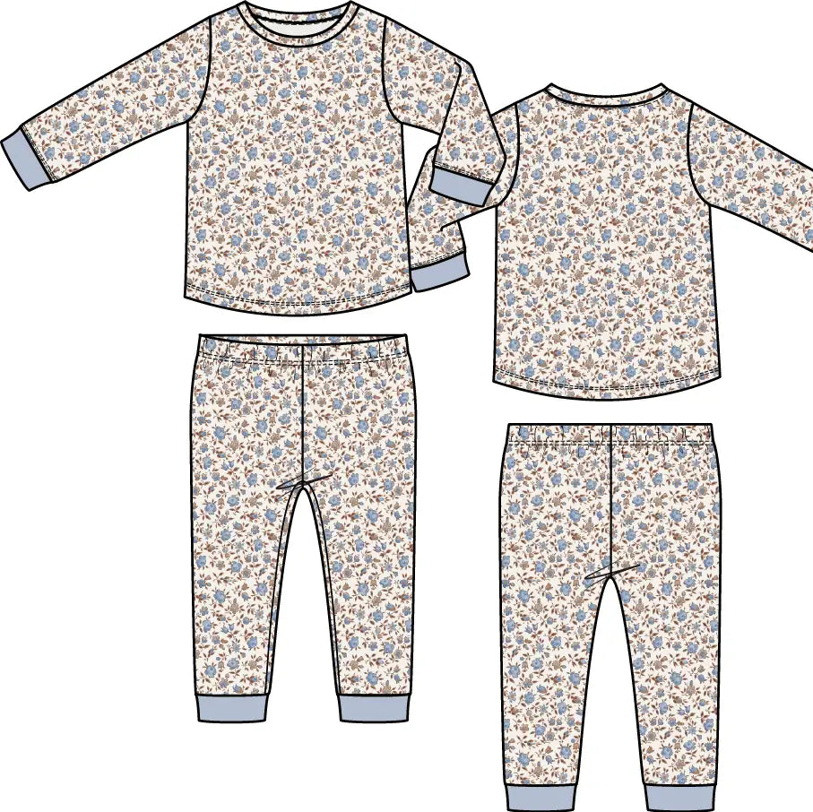 LONG SLEEVE LOUNGEWEAR SET - HAZEL FLORAL
