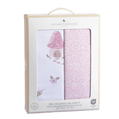 MUSHROOM HOUSE JERSEY SWADDLE - 2 PACK
